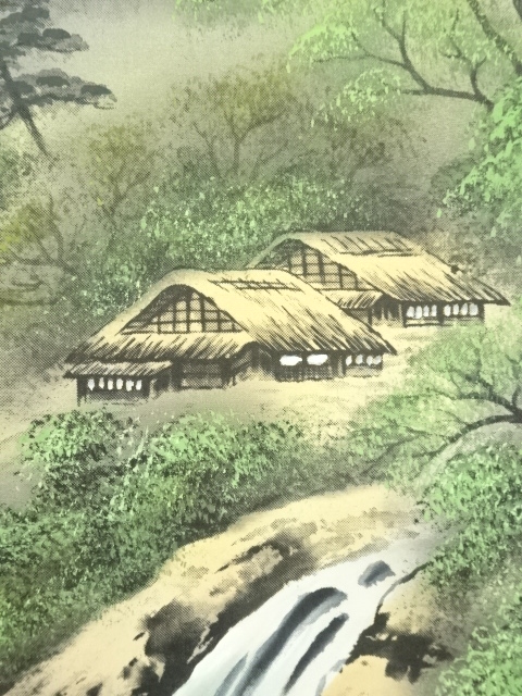 道具 ] - 道具 寿山 山水縁起図 肉筆絹本掛軸（保護箱） | ネット
